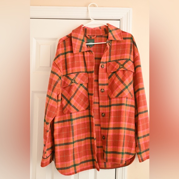 Like new plaid shacket from Wild Fable size Medium - Picture 1 of 5
